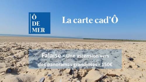 Carte promotion plage Ô de Mer pour Falaise - vues panoramiques de l'Ascension près de Sangatte
