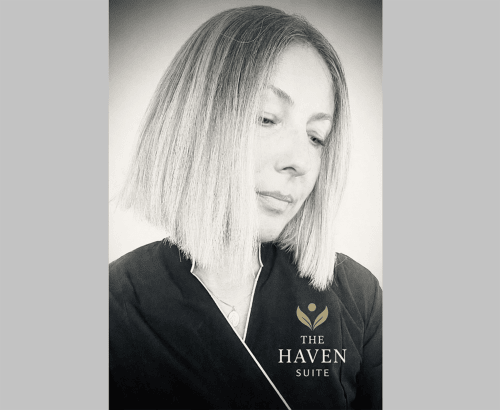 Woman in black robe at Rio Botteniga Luxury Room & Private SPA, Treviso Italy - Haven Suite
