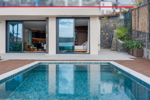 Villa Luxe BHF Residences em Arco da Calheta com piscina, terraço moderno e vista para o oceano