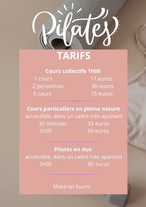 Tarif Pilates des Hauts d'En Castel à Ax-les-Thermes avec prix des cours et séances duo