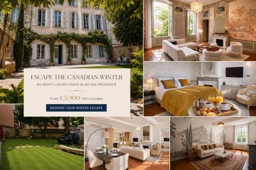 Les Suites de Montigny, hébergement de luxe à Aix-en-Provence avec intérieurs élégants et jardins