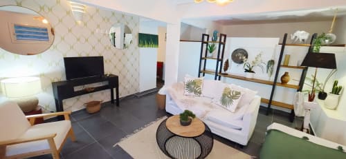 Cottage Fwégate moderne au Nid De Bellemont, Trois-Rivières avec séjour meublé, TV, plantes et vue sur mer