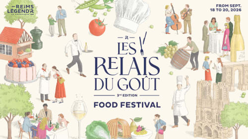 Les Relais du Goût Food Festival poster, Reims, Sept 18-20, 2026 - culinary celebration