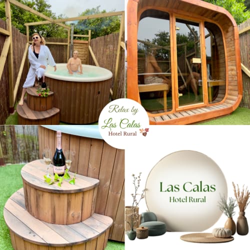 Las Calas Hotel Rural ofrece bañera de hidromasaje, sauna tipo pod y bodega en Vega de San Mateo