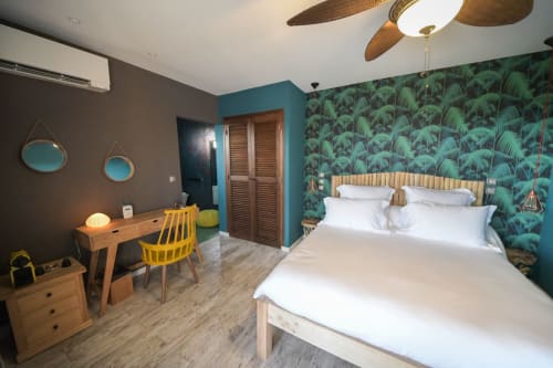 Chambre Suite Barbuda décor tropical Hôtel Maison Clémentine Fort-de-France Martinique