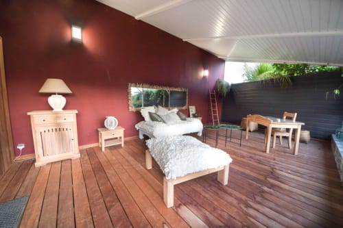 Terrasse privée 20m² salon extérieur Suite Carriacou Hôtel Maison Clémentine Fort-de-France