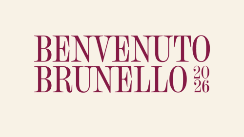 Benvenuto Brunello 2026 welcome sign for Agriturismo La Frattina in Buonconvento, Siena