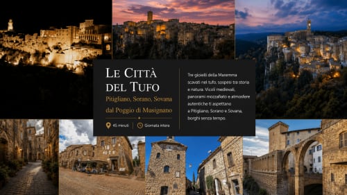 Le Città del Tufo: Pitigliano, Sorano, Sovana vicino a Il Poggio di Musignano a Canino