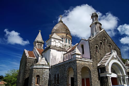 Église du Sacré-Cœur de Balata Fort-de-France Martinique près Hôtel Maison Clémentine