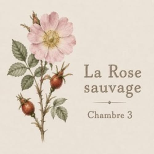 La Rose sauvage room at La Grange Aux Etangs B&B in Sennely, France
