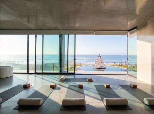 Vidasoul yoga studio with ocean view, La Vinorama Mexico beachfront retreat