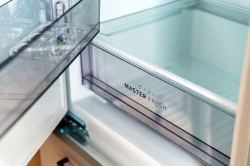 Scomparto frigorifero Master Fresh nella camera 101 di Lago Suites, hotel Como