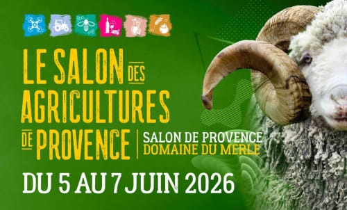Agricultural fair poster for Provence featuring a sheep, June 5-7, 2026 near Villeneuve