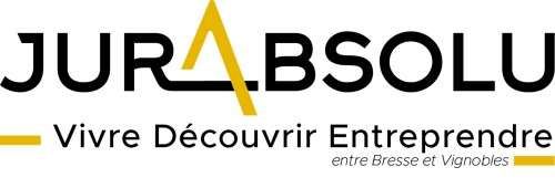 Logo Jura Absolu - Vivre Découvrir Entreprendre entre Bresse et Vignobles marque touristique régionale