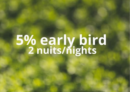 Promotion early bird 5% de réduction pour 2 nuits au gîte Domaine de l'Ocrerie à Pourrain, France