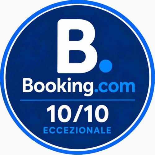 Booking.com 10/10 Eccezionale rating badge for La Design.aTA Experience B&B in Roma