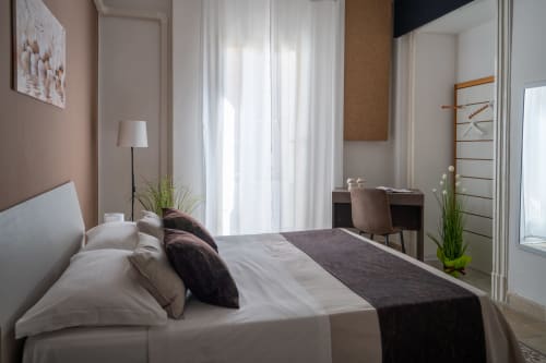Diamante room at I colori della Sicilia bed and breakfast in Caltagirone, Sicily, featuring modern decor with city view and