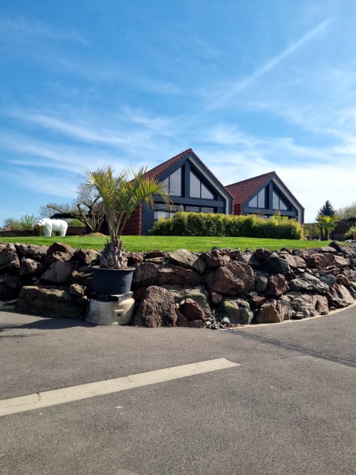 Gîte moderne aux colombages foncés aux gîtes de la vallée de l'Artois, Fresnicourt-le-Dolmen, France