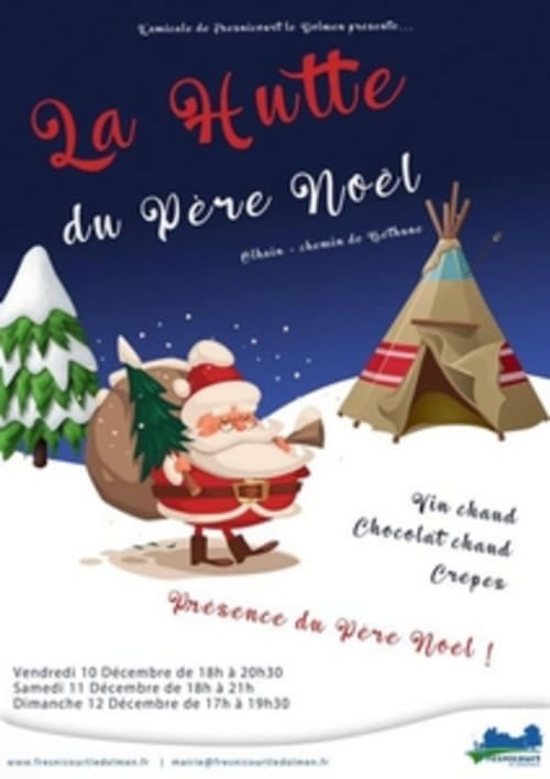 Affiche de l'événement La Hutte du Père Noël aux gîtes de la vallée de l'Artois, Fresnicourt