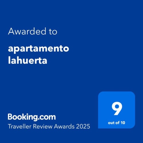 Premios Traveller Review de Booking.com 2025: Apartamento Lahuerta con calificación de 9 de 10