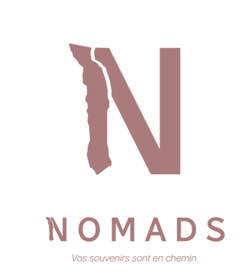 Logo Nomads Kodjoviakopé avec silhouette de carte, gîte à Lomé Togo