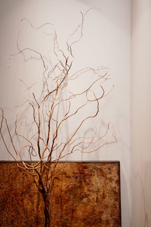 Dried branches in rustic vase at Castanea Business & Suites, Merelbeke-Melle