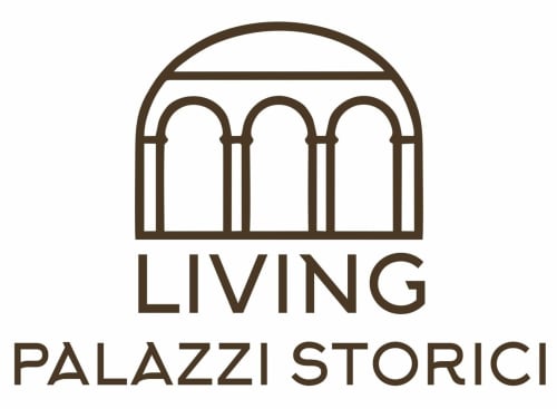 Living Palazzi Storici logo: arched architectural structure symbolizing historic palazzo accommodations in Bologna