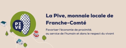 Logo de la monnaie locale La Pive pour la région Bourgogne-Franche-Comté près de Champlitte