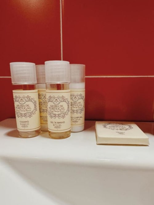 Coleção de amenidades de banho de luxo Aroma de Portugal na Quinta Trindade em Arouca, Portugal