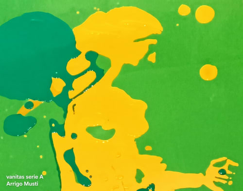 Mappa artistica dell'Italia in giallo e verde, Dimora Silva Nature Suites, San Martino delle Scale