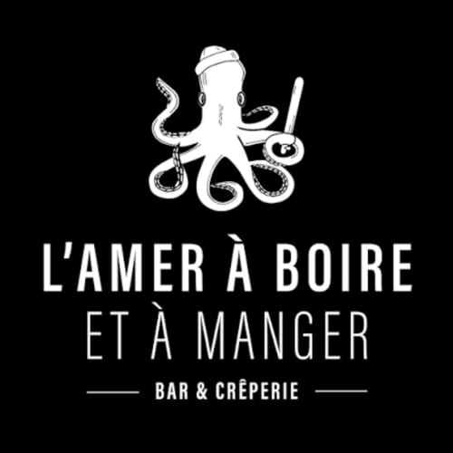 Logo de poulpe pour le bar à crêpes L'Amer À Boire à La Maison 1903 B&B à Trévou-Tréguignec