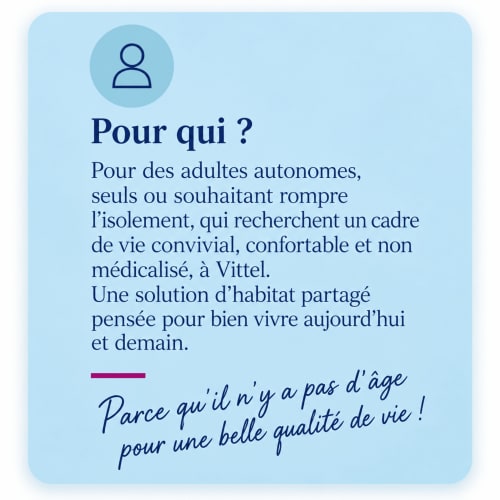 Un Air De Famille Vittel, habitat partagé pour adultes autonomes en quête de vie communautaire confortable, sans services médicaux