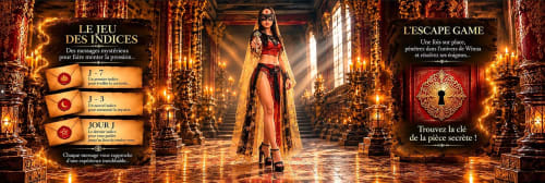 Expérience de jeu d'évasion luxueuse aux Secrets de Winna, hôtel romantique en Deux-Sèvres, Nouvelle-Aquitaine