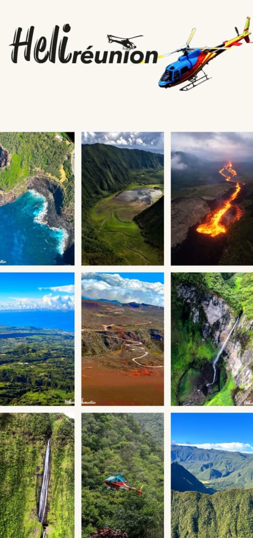 Survol en hélicoptère à la Réunion : volcans, cascades et panoramas spectaculaires de l'île