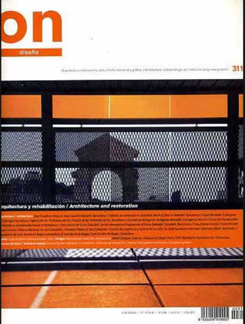 On Diseño magazine cover featuring architecture and restoration, page 311 from Alemanys 5 Barcelona