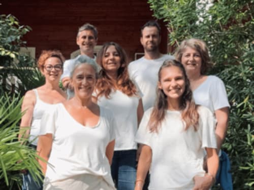 Team portrait at Village Nature et Océan bed and breakfast in Messanges, France