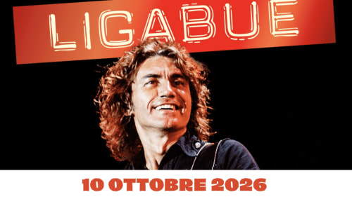 Ligabue-Konzertplakat, 10. Oktober 2026, Unterhaltungsveranstaltung in Mailand