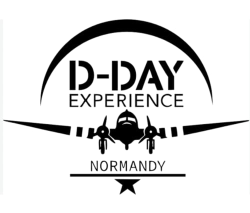 D-Day Experience Normandy logo featuring WWII aircraft silhouette near Au Gite d'Isigny