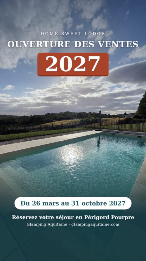 Home Sweet Lodge, ouverture de sa luxueuse piscine en 2027 en Périgord Pourpre, Aquitaine, France