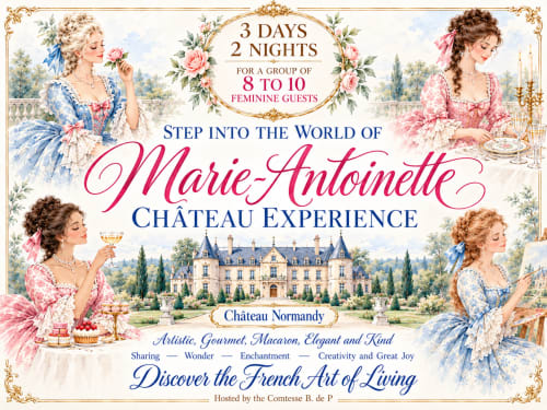 Expérience Marie-Antoinette au Château de Normandie - 3 jours, 2 nuits pour nos hôtes féminines à Yvetot Bocage
