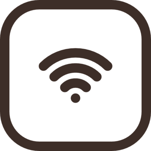 WiFi-Symbol des Hotels Casa Azcona in Zizur Mayor, Spanien - drahtlose Internetverbindung