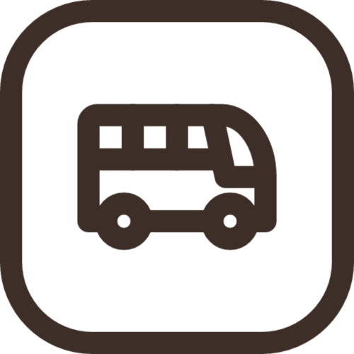 Bushaltestelle-Symbol für den Shuttleservice des Hotels Casa Azcona in Zizur Mayor