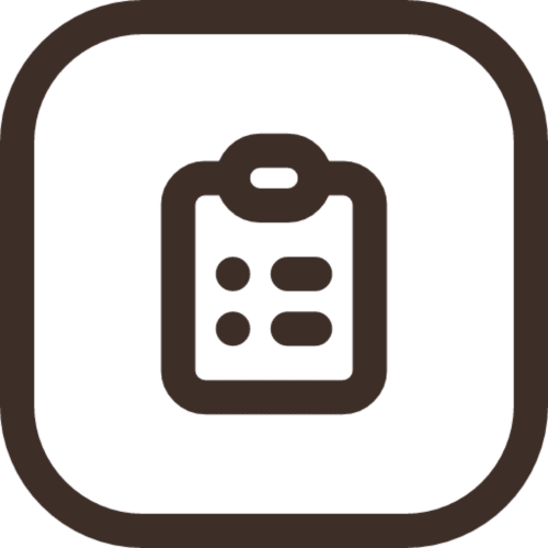 Zwischenablage-Symbol für Check-in oder Reservierungsverwaltung im Casa Azcona in Zizur Mayor