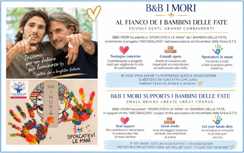 B&B I Mori Catania supports Bambini Delle Fate charity, promoting social responsibility and community engagement