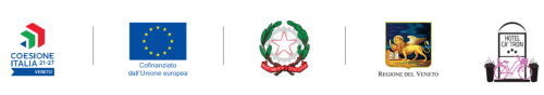 Hotel Ca'Tron Logos und Zertifizierungen: EU-Finanzierung, Emblem der Italienischen Republik, Wappenschild der Region Venetien
