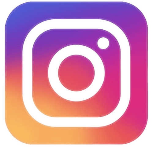 Logo Instagram aux couleurs dégradées éclatantes pour l'hôtel Le Clos Divin à Forges, France