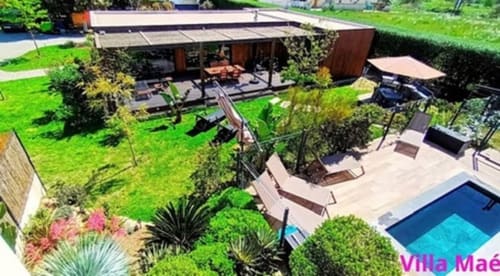 Villa Maé aux Villas d'A Storia à Ghisonaccia : piscine privée, terrasse, jardins et équipements modernes.