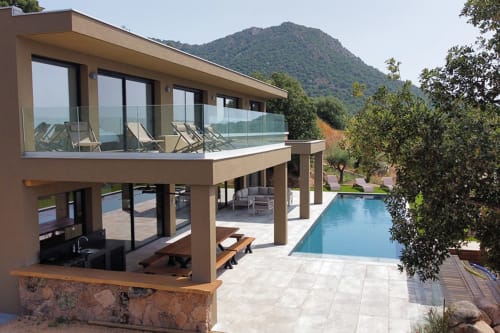 Villa contemporaine avec vue mer, piscine privée et terrasse aux Villas d'A Storia, Pinarellu