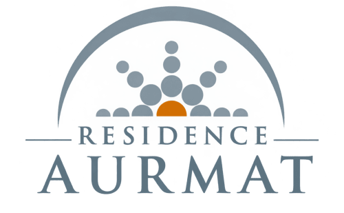 Logo de l'hôtel boutique Résidence Aurmat avec icône communautaire, Boulogne-Billancourt Paris