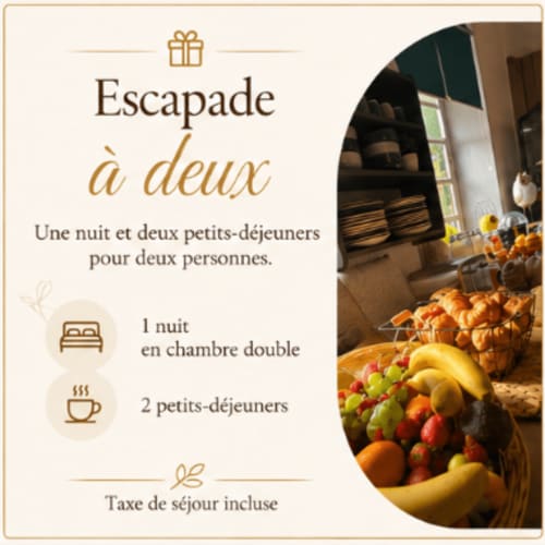Escapade à deux au Domaine d'Hérambault : chambre double, petit-déjeuner et confiture pour deux